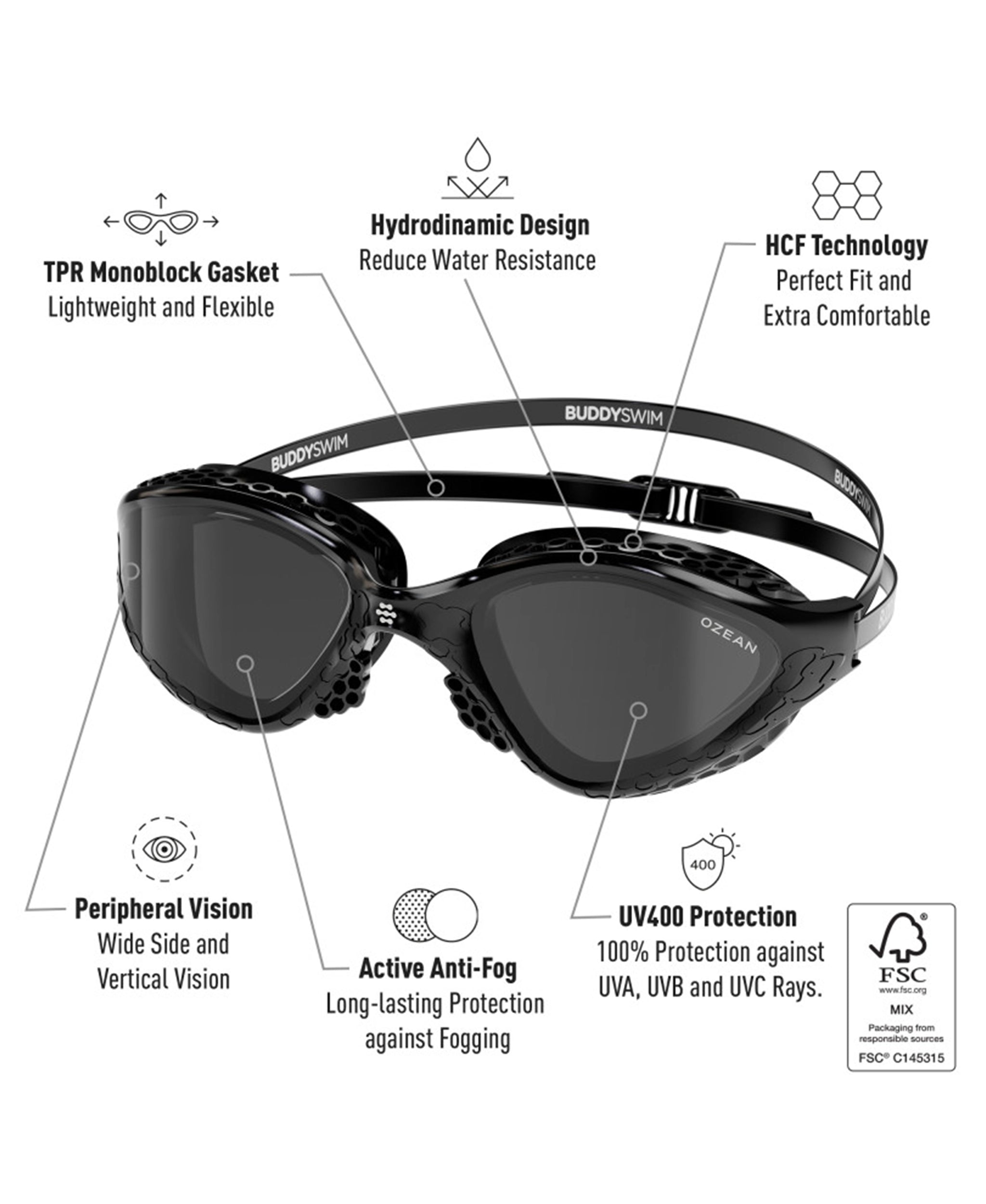 Buddyswim Ozean Swim Goggles