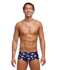 Funky Trunks Classic Men's Trunks - Paper Plain