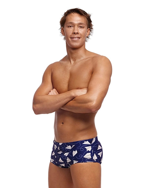 Funky Trunks Classic Men's Trunks - Paper Plain