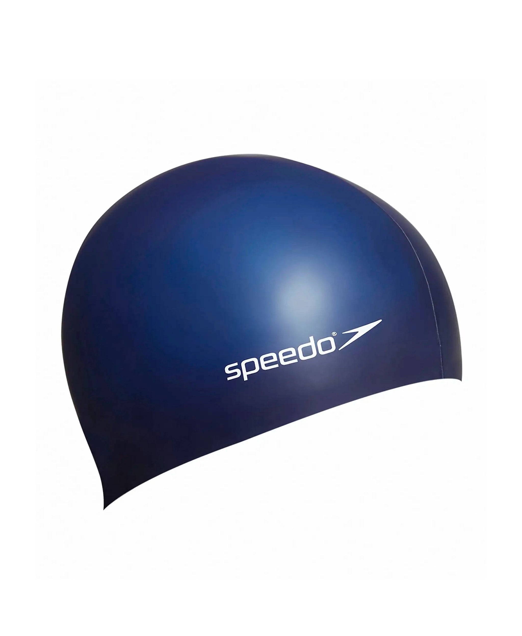 Speedo Plain Flat Silicone Cap Navy